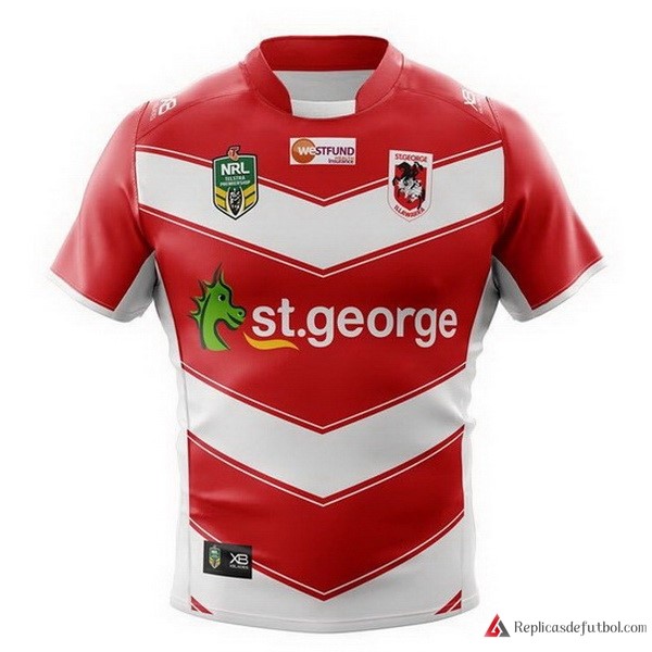 Camiseta St.George Illawarra Dragons Segunda equipación 2018 Rojo Rugby